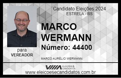 Candidato MARCO WERMANN 2024 - ESTRELA - Eleições