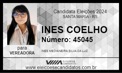 Candidato INES COELHO 2024 - SANTA MARIA - Eleições