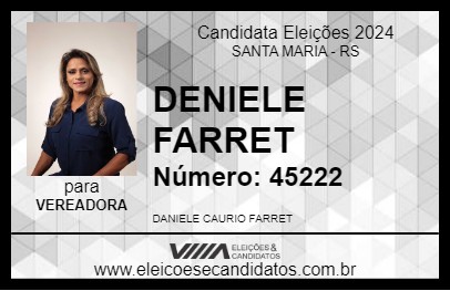 Candidato DANIELE FARRET 2024 - SANTA MARIA - Eleições