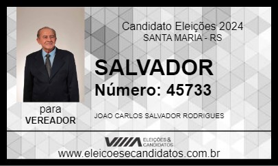 Candidato SALVADOR 2024 - SANTA MARIA - Eleições