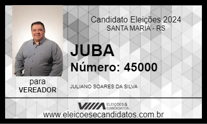 Candidato JUBA 2024 - SANTA MARIA - Eleições