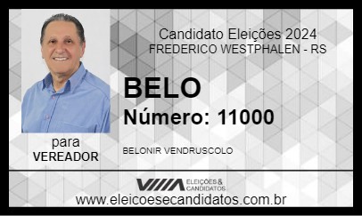 Candidato BELO 2024 - FREDERICO WESTPHALEN - Eleições