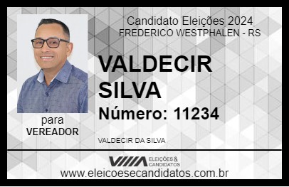 Candidato VALDECIR SILVA 2024 - FREDERICO WESTPHALEN - Eleições