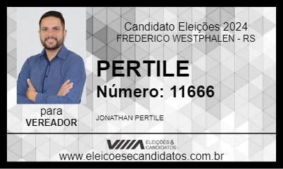 Candidato PERTILE 2024 - FREDERICO WESTPHALEN - Eleições