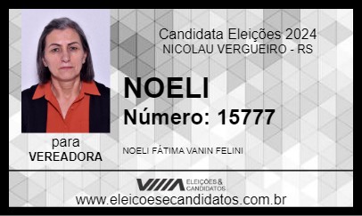 Candidato NOELI 2024 - NICOLAU VERGUEIRO - Eleições