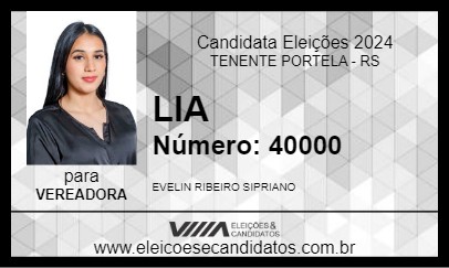 Candidato LIA 2024 - TENENTE PORTELA - Eleições