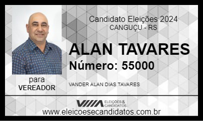 Candidato ALAN TAVARES 2024 - CANGUÇU - Eleições