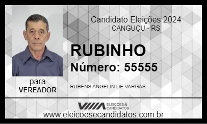 Candidato RUBINHO 2024 - CANGUÇU - Eleições