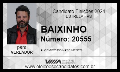 Candidato BAIXINHO 2024 - ESTRELA - Eleições