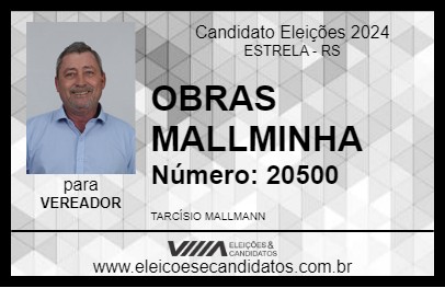 Candidato OBRAS MALLMINHA 2024 - ESTRELA - Eleições