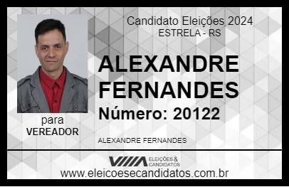 Candidato ALEXANDRE FERNANDES 2024 - ESTRELA - Eleições