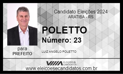 Candidato POLETTO 2024 - ARATIBA - Eleições