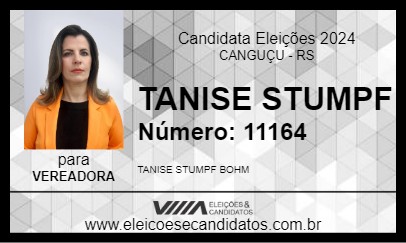 Candidato TANISE STUMPF 2024 - CANGUÇU - Eleições