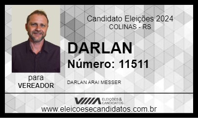 Candidato DARLAN 2024 - COLINAS - Eleições