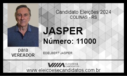 Candidato JASPER 2024 - COLINAS - Eleições