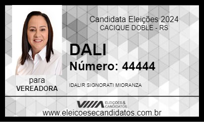 Candidato DALI 2024 - CACIQUE DOBLE - Eleições