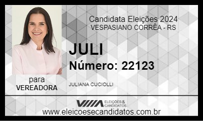 Candidato JULI 2024 - VESPASIANO CORRÊA - Eleições