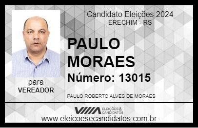 Candidato PAULO MORAES 2024 - ERECHIM - Eleições