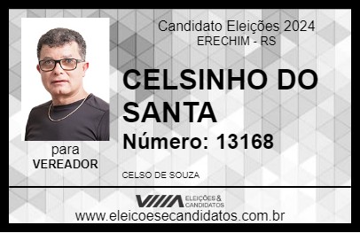 Candidato CELSINHO DO SANTA 2024 - ERECHIM - Eleições