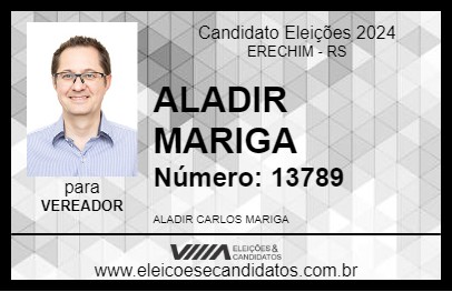 Candidato ALADIR MARIGA 2024 - ERECHIM - Eleições