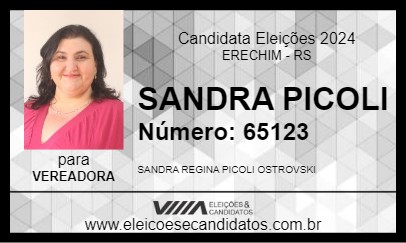 Candidato SANDRA PICOLI 2024 - ERECHIM - Eleições