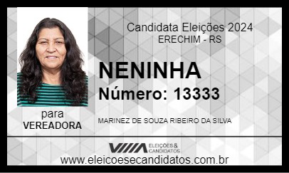 Candidato NENINHA 2024 - ERECHIM - Eleições