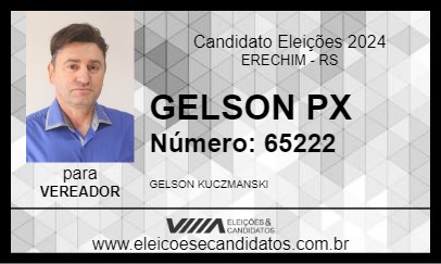 Candidato GELSON PX 2024 - ERECHIM - Eleições