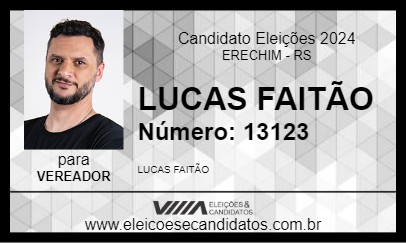 Candidato LUCAS FAITÃO 2024 - ERECHIM - Eleições