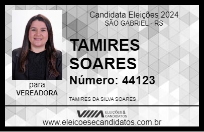 Candidato TAMIRES SOARES 2024 - SÃO GABRIEL - Eleições