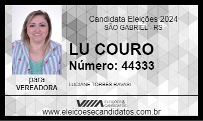 Candidato LU COURO 2024 - SÃO GABRIEL - Eleições