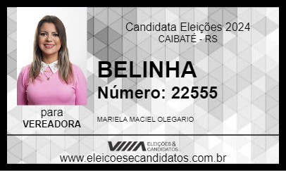 Candidato BELINHA 2024 - CAIBATÉ - Eleições