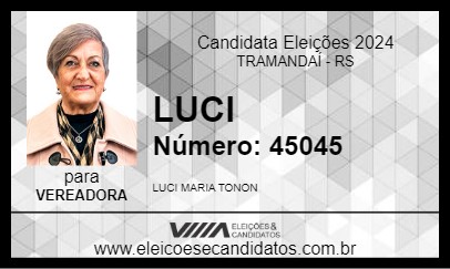 Candidato LUCI 2024 - TRAMANDAÍ - Eleições