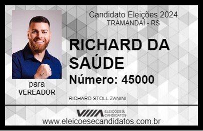 Candidato RICHARD DA SAÚDE 2024 - TRAMANDAÍ - Eleições