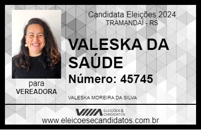 Candidato VALESKA DA SAÚDE 2024 - TRAMANDAÍ - Eleições