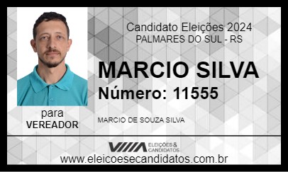 Candidato MARCIO SILVA 2024 - PALMARES DO SUL - Eleições