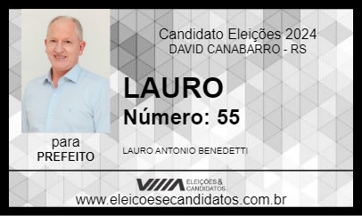 Candidato LAURO 2024 - DAVID CANABARRO - Eleições