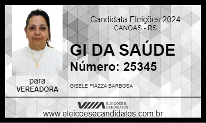 Candidato GI DA SAÚDE 2024 - CANOAS - Eleições