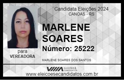 Candidato MARLENE SOARES 2024 - CANOAS - Eleições