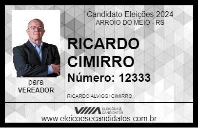 Candidato RICARDO CIMIRRO 2024 - ARROIO DO MEIO - Eleições