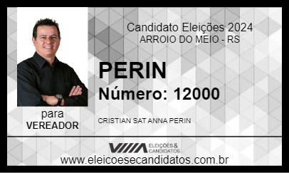 Candidato PERIN 2024 - ARROIO DO MEIO - Eleições