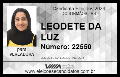 Candidato LEODETE DA LUZ 2024 - DOIS IRMÃOS - Eleições