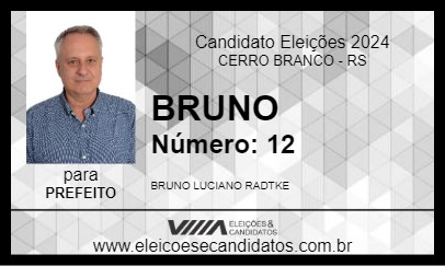 Candidato BRUNO 2024 - CERRO BRANCO - Eleições