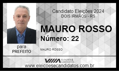 Candidato MAURO ROSSO 2024 - DOIS IRMÃOS - Eleições