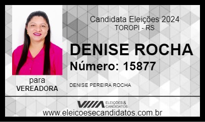 Candidato DENISE ROCHA 2024 - TOROPI - Eleições