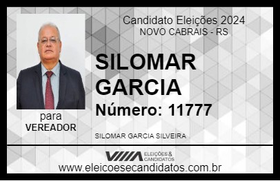 Candidato SILOMAR GARCIA 2024 - NOVO CABRAIS - Eleições