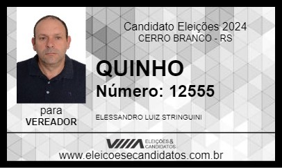 Candidato QUINHO 2024 - CERRO BRANCO - Eleições