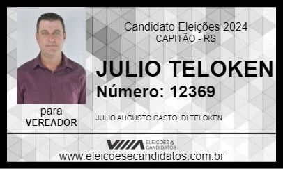 Candidato JULIO TELOKEN 2024 - CAPITÃO - Eleições