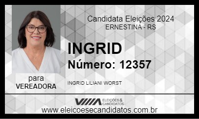 Candidato INGRID 2024 - ERNESTINA - Eleições