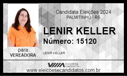 Candidato LENIR KELLER 2024 - PALMITINHO - Eleições