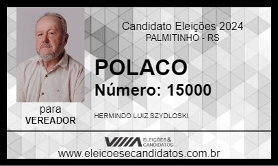 Candidato POLACO 2024 - PALMITINHO - Eleições